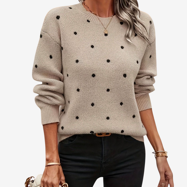 Avelineโข Elegant Polka Dot Sweater