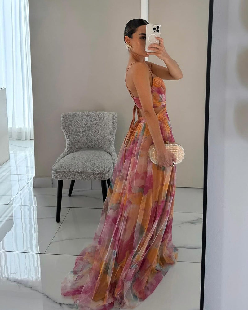 Giselle – Robe Maxi Florale Enchanteresse