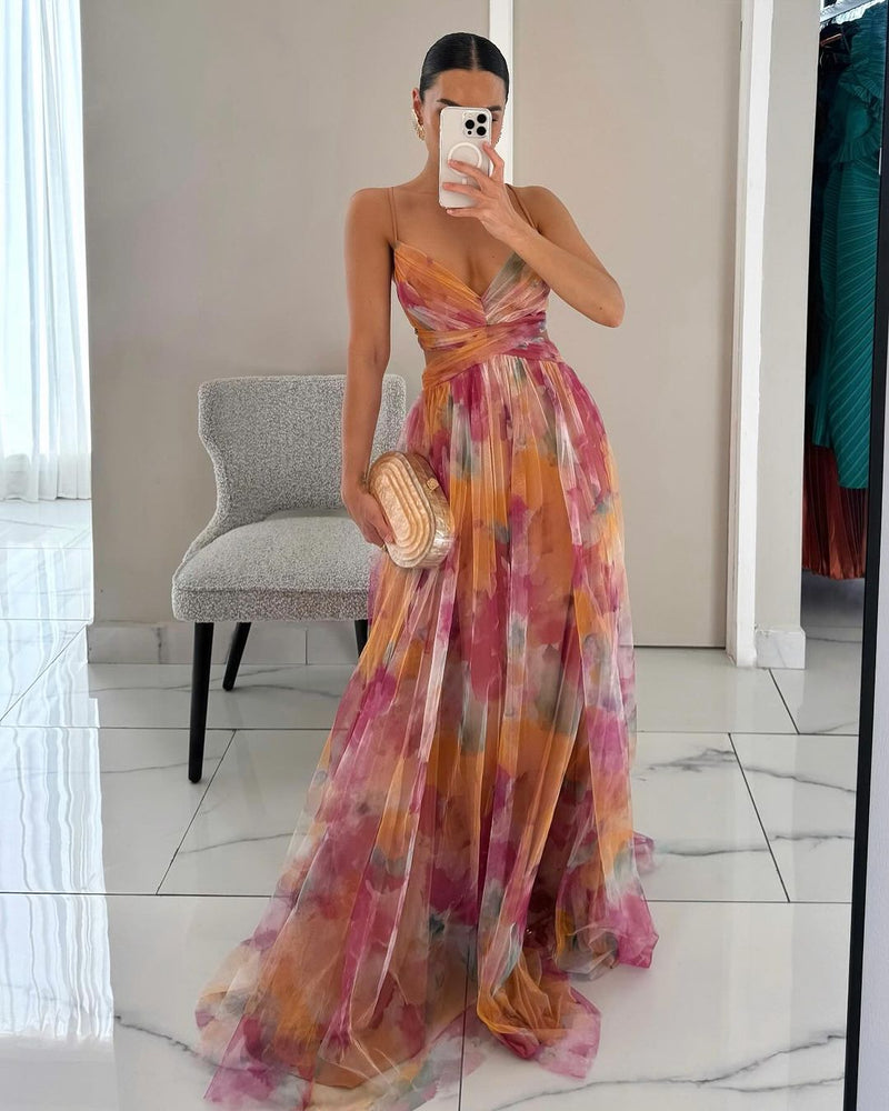 Giselle – Robe Maxi Florale Enchanteresse