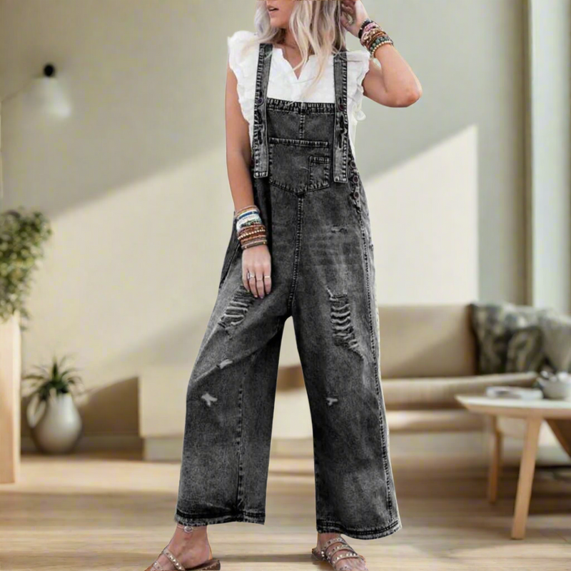 CARMELITA™ – Combinaison ajustable à délavé vintage