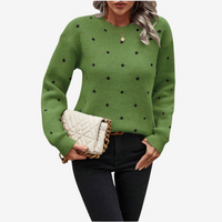 Aveline™ Elegant Polka Dot Sweater