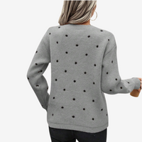 Aveline™ Elegant Polka Dot Sweater