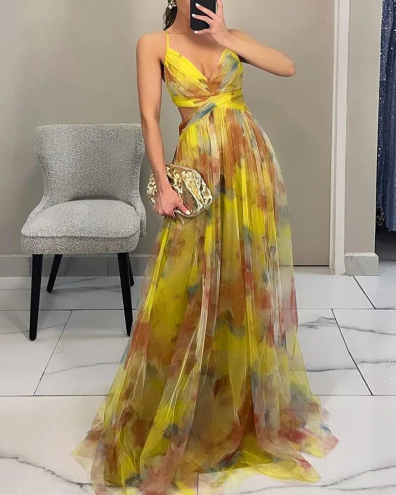 Giselle – Robe Maxi Florale Enchanteresse