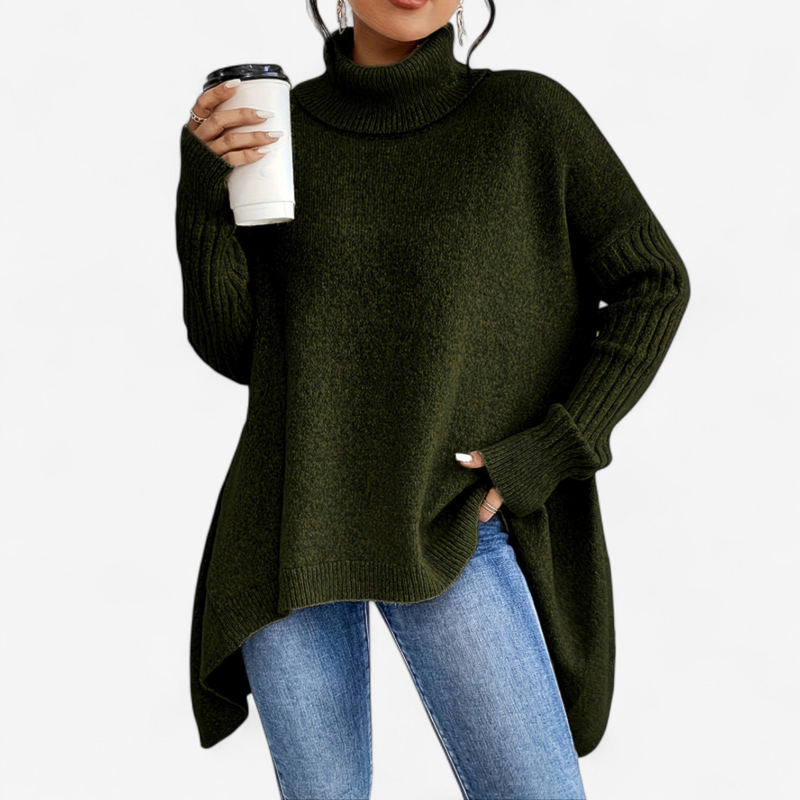 Frédérique™ – Pull Doux à Col Roulé