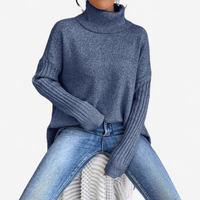 Frédérique™ – Pull Doux à Col Roulé