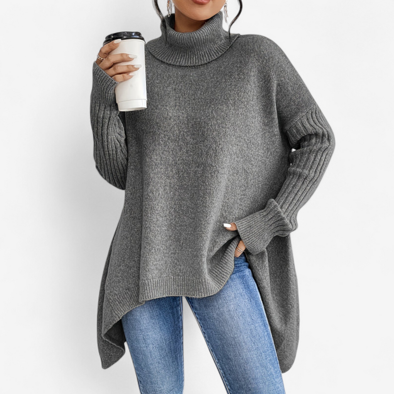 Frédérique™ – Pull Doux à Col Roulé