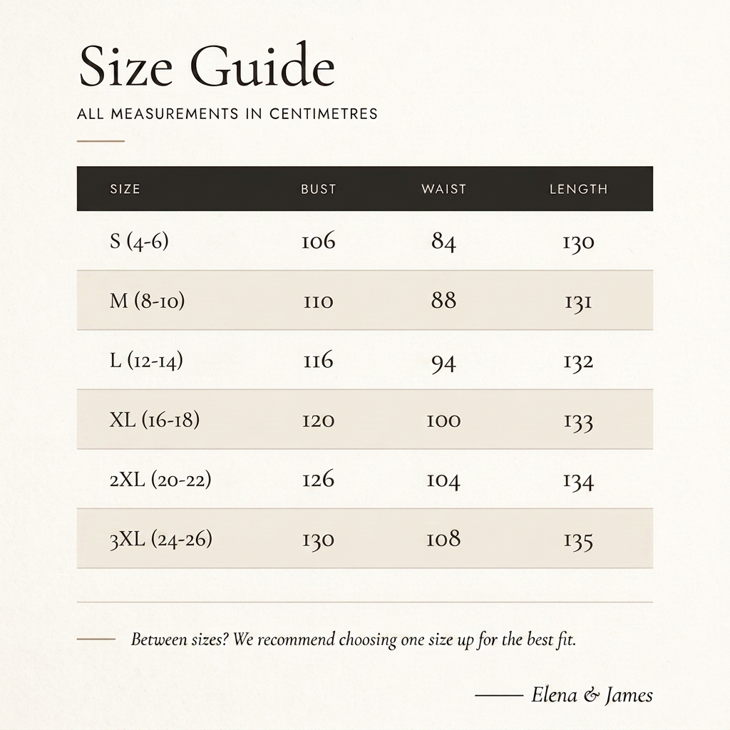 Guide des tailles
