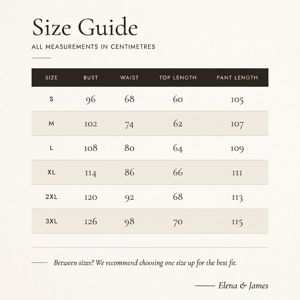 Guide des tailles