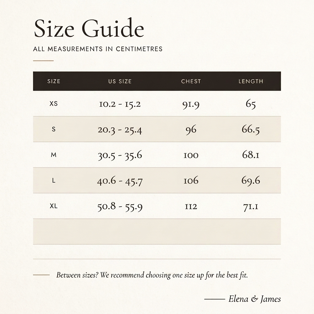 Guide des tailles